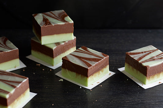 Mint Chocolate Swirl Fudge